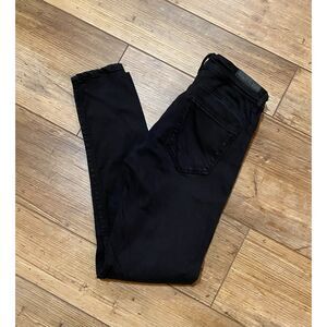 ZARA Trafaluc Denim Makers Skinny Jeans BLACK Stretchy US Sz 4